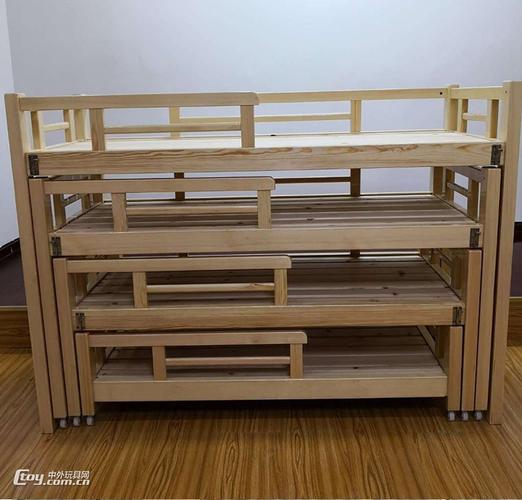 广西南宁幼儿园木质床实木家具儿童床厂家生产 (68)